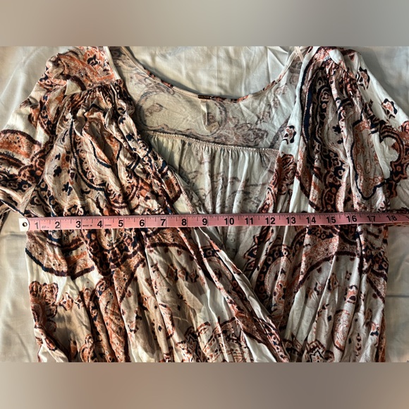 Free People Bell Sleeve Wrap Top, Size M - Picture 7 of 11